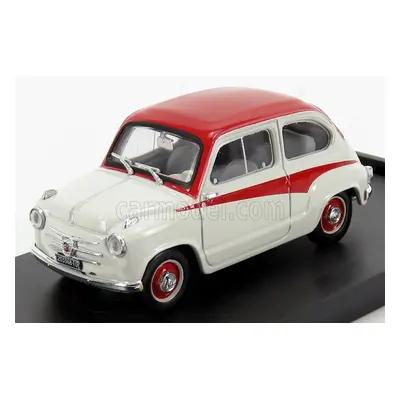 Brumm Fiat 600 750 Derivazione Abarth 1956 1:43 Šedá Červená