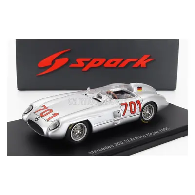 Spark-model Mercedes benz 300 Slr 3.0l S8 Team Daimler-benz Ag N 701 Mille Miglia 1955 K.kling 1