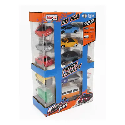 Maisto Ford usa Set Assortment 20 Cars Pieces 1:64 Různé