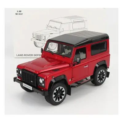 Lcd-model Land rover Defender 90 Works V8 70th Edition 2018 1:18 Red