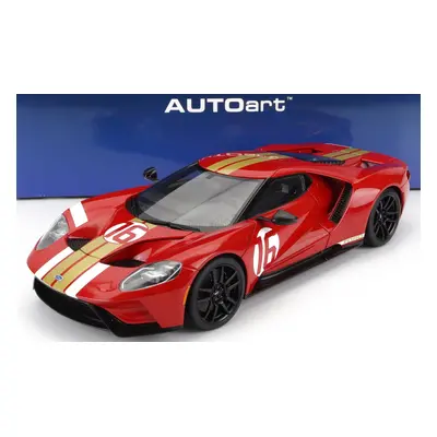 Autoart Ford usa Gt Heritage Edition N 16 Alan Mann 2022 1:18 Červené Zlato