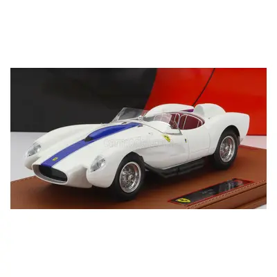 Bbr-models Ferrari 250tr Testarossa Spider 1957 - Con Vetrina - With Showcase 1:18 Bílá Modrá