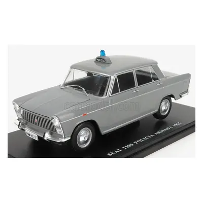 Edicola Seat fiat 1500 Servicio Oficial Madrid Policia Armada 1965 1:24, šedá