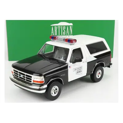 Greenlight Ford usa Bronco Oklahoma Highway Patrol Police 1996 1:18 Černá Bílá