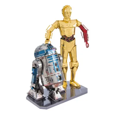 Ocelová stavebnice Star Wars C-3PO + R2-D2 Box verze