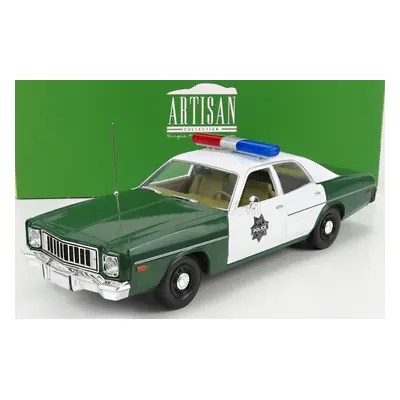 Greenlight Plymouth Fury Hazzard Police 1975 1:18 Zelená Bílá