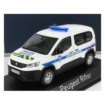 Norev Peugeot Rifter Police Municipale 2019 1:43 Bílá Modrá Žlutá