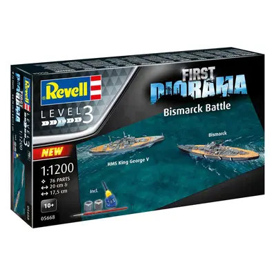 Revell první Bismarckova bitva (1:1200) (Giftset)