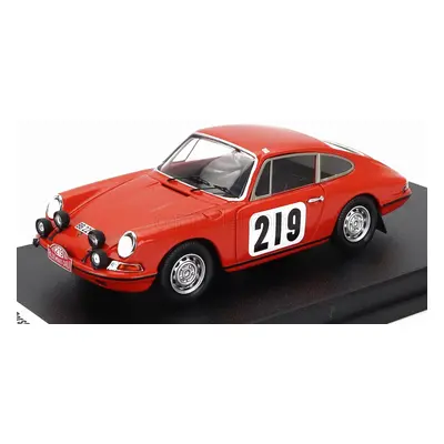 Trofeu Porsche 911t Coupe N 219 10th Rally Montecarlo 1968 Bjorn Waldegaard - Lars Helmer 1:43 O