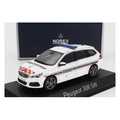 Norev Peugeot 308 Gt Sw Station Wagon Douanes 2020 1:43 Bílá