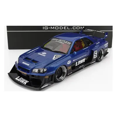 Ignition-model Nissan Skyline Lb-er34 N 5 Super Silhouette Lbwk 1996 1:18 Modrá Černá