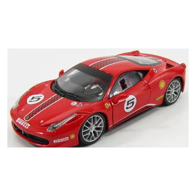 Bburago Ferrari 458 Italia 8c N 5 Challenge 2009 1:24 Red