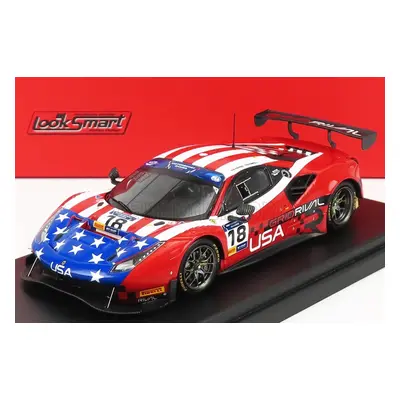 Looksmart Ferrari 488 Gt3 Usa Team N 18 1:43, vlajka USA