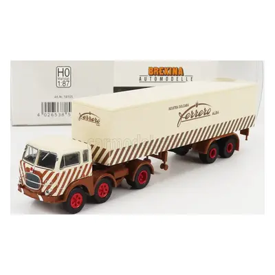 Brekina plast Fiat 690 T Truck 3-assi Telonato Industria Dolciaria Ferrero 1960 1:87