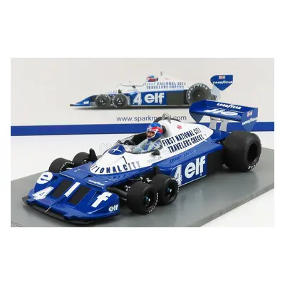 Spark-model Tyrrell F1 P34 Elf N 4 2nd Canada Gp 1977 P.depailler 1:18 Modrá Bílá