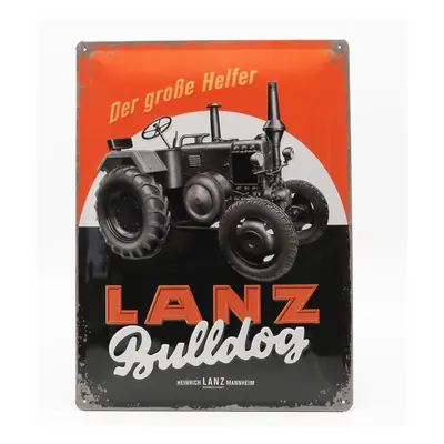 Edicola Accessories 3d Metal Plate - Lanz Bulldog 1:1 Černá Oranžová