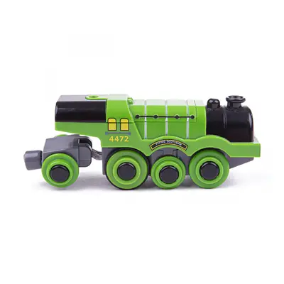 Bigjigs Rail Elektrická lokomotiva Flying Scotsman zelená