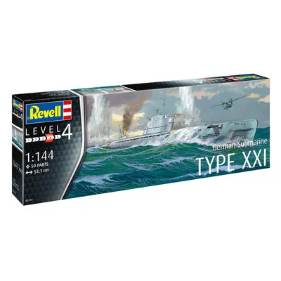 Revell německá ponorka Typ XXI (1:144)