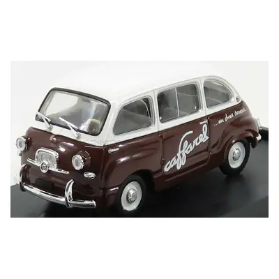 Brumm Fiat 600 Multipla Veicolo Commerciale Caffarel 1956 1:43 Bílá Hnědá