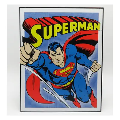 Edicola Accessories Metal Plate - Superman Retro 1:1 Modrá Červená Žlutá