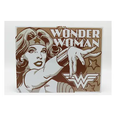 Edicola Accessories Metal Plate - Wonder Woman 1:1 Hnědá Bílá