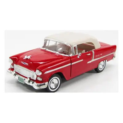 Motor-max Chevrolet Bel Air Cabriolet Closed 1955 1:18 Červený Krém