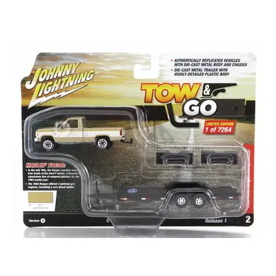 Johnny lightning Ford usa Ranger Pick-up s přívěsem 1983 1:64, béžová