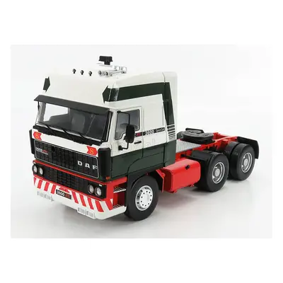 Road-kings DAF 3600 Space Cab Tractor Truck 3-assi 1986 1:18 Bílá Zelená Červená