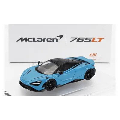 Cm-models Mclaren 765lt With Racing Set Wheels 2020 1:64 Světle Modrá