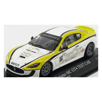 Minichamps Maserati Granturismo Mc Gt4 Coupe N 16 1:43, bíložlutá