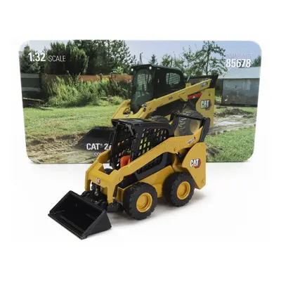 Dm-models Caterpillar Cat272d3 Ruspa Gommata - Skid Steer Loader 1:32 Žlutá Černá