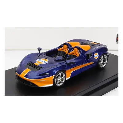 Lcd-model Mclaren Elva Gulf Livery 2020 1:64 Modrá Oranžová