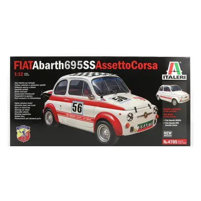 Italeri Fiat 500 Abarth 695ss Assetto Corsa 1968 - Street Or N 56 Racing Version 1:12 /