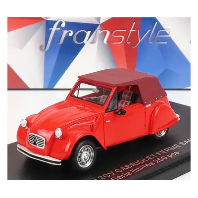 Franstyle Citroen 2cv Cabriolet Closed 1954 1:43 2 Tóny Červené