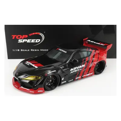 Truescale Toyota Supra Gr Advan Pandem 2019 1:18 Červená Černá