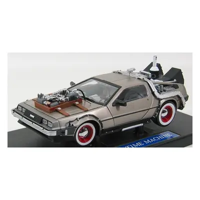 Sun-star De lorean Time Machine - Back To The Future 3 - Ritorno Al Futuro 3 1:18 Silver