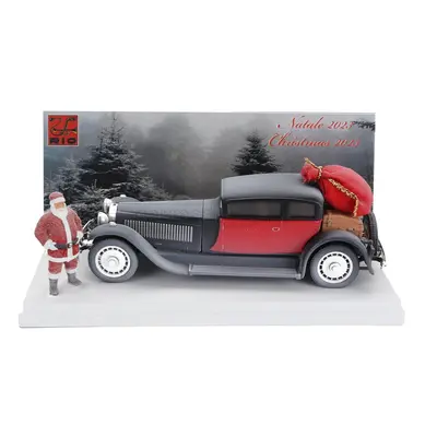 Rio-models Bugatti Type 41 Royale Weymann 1929 - Christmas Edition 2023 - Con Babbo Natale - Wit