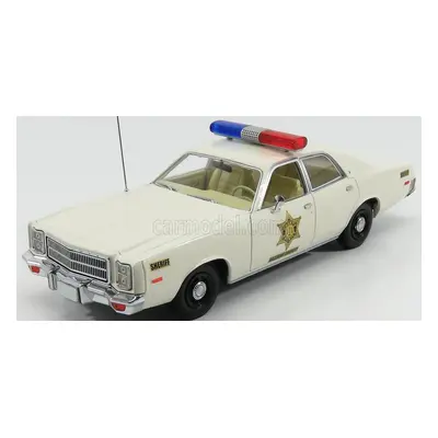 Greenlight Plymouth Fury Hazzard Police Rosco Patrol Car 1977 1:18 Bílá