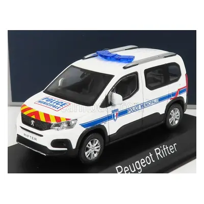 Norev Peugeot Rifter Police Municipale 2019 1:43 Bílá Modrá Červená Žlutá