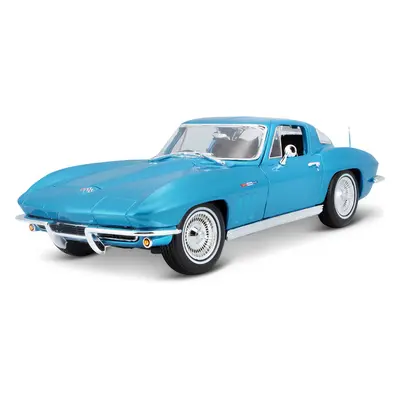 Maisto Chevrolet Corvette 1965 1:18 světle modrá metalíza