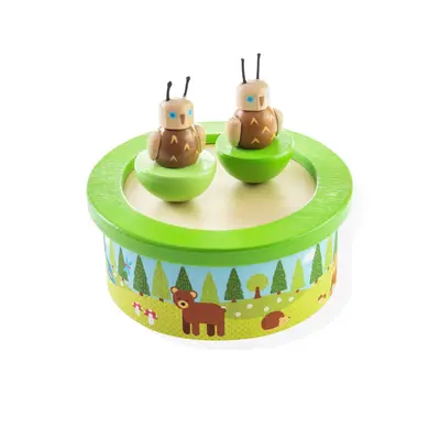 Bigjigs Toys Dřevěná hrací skříňka woodland