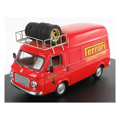 Rio-models Fiat 238 Van Tetto Alto Con Portapacchi Assistenza Corse Ferrari 1970 - High Roof Wit