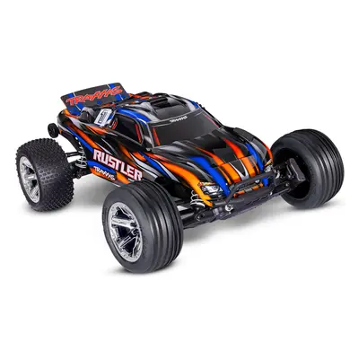 Traxxas Rustler 1:10 BL-2s RTR oranžový