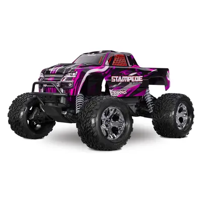 Traxxas Stampede 1:10 BL-2s RTR růžový