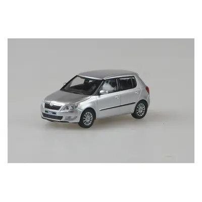 Abrex Škoda Fabia II FL (2013) 1:43 - Stříbrná Brilliant Metalíza