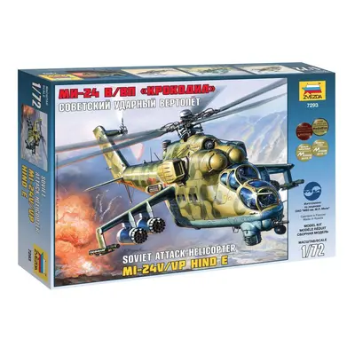 Model Kit vrtulník 7293 - MIL MI-24V/VP Hind E (1:72)