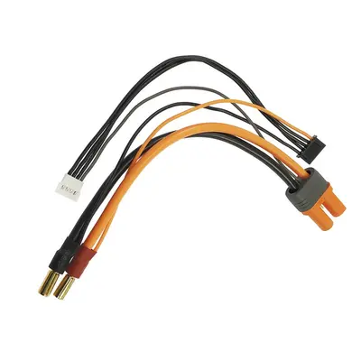 Spektrum nabíjecí kabel IC5 baterie - 5mm samec zlacený 15cm