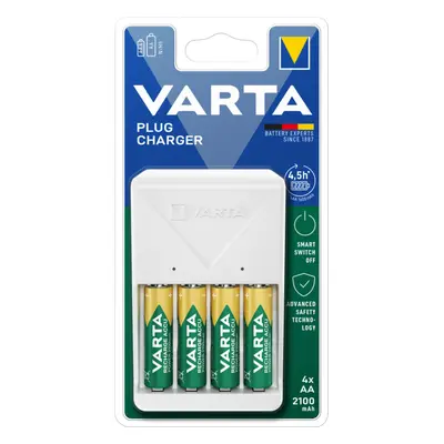 VARTA Plug charger 57657 + 4 AA 2100 mAh