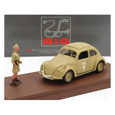 Rio-models Volkswagen Beetle Maggiolino Africa Korps 1941 - With Rommel Figure 1:43 Vojenský Pís