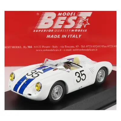 Best-model Porsche 550 Rs Spider N 35 24h Le Mans 1957 Hugus - G.de Beaufort 1:43 Bílá Modrá